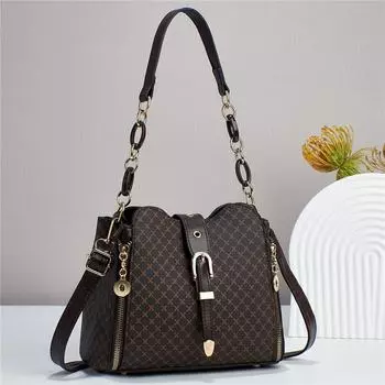 Модная атмосферная сумка Большая вместительная сумка-ведро Ретро сумка через плечо Сумка через плечо Женская сумка M