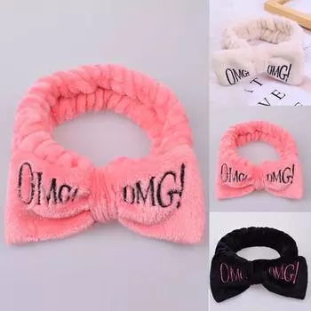 Модная бархатная повязка для волос с однотонным бантом, женское кольцо для волос, обруч для девочек, повязка на голову для девочек