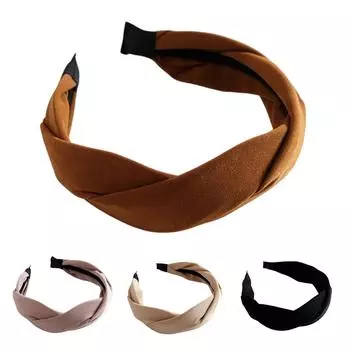 Модная бархатная повязка на голову для женщин, обруч для волос, милая повязка на голову для девочек One Size розовый