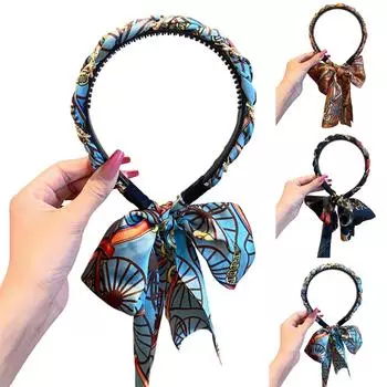 Модная бархатная повязка на голову для женщин, обруч для волос, милая повязка на голову для девочек One Size чёрный