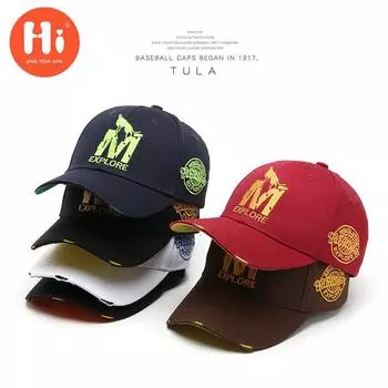 Модная бейсбольная кепка с вышивкой, летняя уличная регулируемая шляпа в стиле хип-хоп, шляпа Snapback с костями adjustable красный