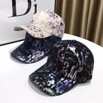 Модная бейсболка Cappellino с рисунком в стиле граффити, солнцезащитная кепка, модная брендовая шляпа для мужчин и женщин, кепка Snapback 54-59cm чёрный