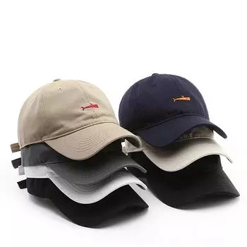 Модная бейсболка для мужчин и женщин, ретро-шапки для папы, летняя уличная кепка с козырьками, унисекс, шляпа Snapback, шляпа с рыбной вышивкой