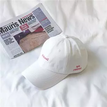 Модная бейсболка с вышитыми буквами, унисекс, мягкий верх, регулируемая спортивная шляпа от солнца, женская, мужская, повседневная, в стиле хип-хоп, для пап 56-60cm Adjustable белый