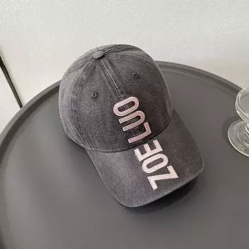 Модная бейсболка с вышивкой больших букв для мужчин и женщин, весна-лето, для спорта на открытом воздухе, папины шляпы, для молодежи и студентов, в стиле хип-хоп, солнцезащитные кепки 56-58cm серый