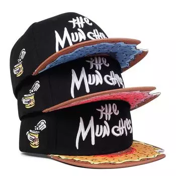 Модная бейсболка с вышивкой MUNCHIES с принтом арбуза Snapback для мужчин и женщин, кепки для гольфа в стиле хип-хоп, повседневные шляпы от солнца Gorras Bone жёлтый/чёрный