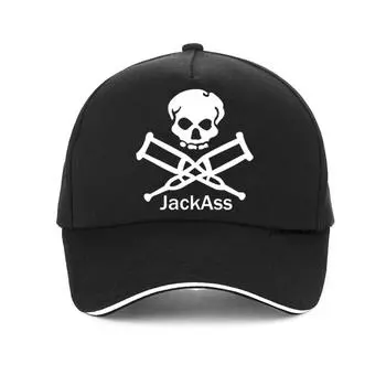 Модная бейсболка унисекс с логотипом Jackass и черепом, модная классическая бейсболка унисекс для подростков, хлопковая кепка Snapback Casquette Adjustable