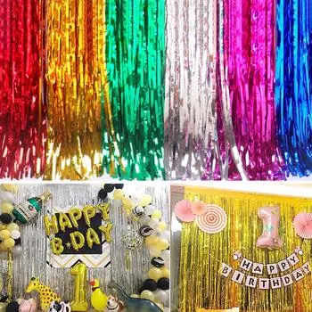 Модная блестящая прочная лента с мишурой, лента с мишурой, юбилейный фон, настенный реквизит, домашний декор S серебряный