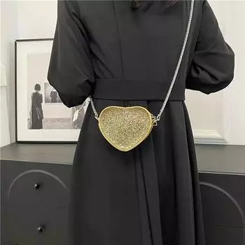 Модная блестящая женская сумка через плечо с бриллиантами, сумки через плечо для женщин, сумка-цепочка для женщин, дизайнерские сумки one size чёрный