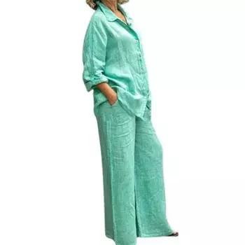 Модная блузка, брючный костюм, легкий повседневный карман S розовый