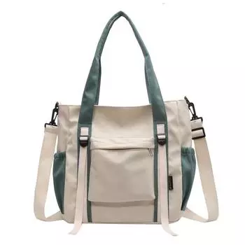 Модная большая сумка большой емкости, простая сумка через плечо, женская повседневная сумка и кошелек для работы на работе зелёный