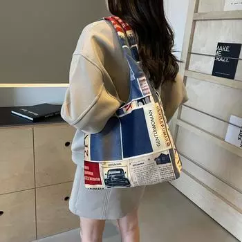 Модная большая вместительная сумка-тоут, модная сумка-ведро для поездок на работу