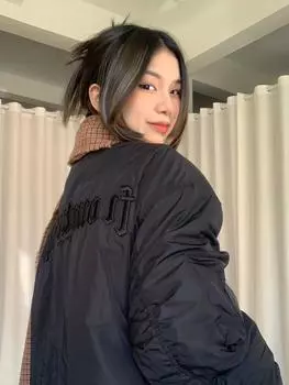 Модная брендовая хлопковая одежда ретро черная летчица бейсбольная одежда женская зимняя дизайнерская куртка sense ниша утолщенная хлопковое пальто S чёрный