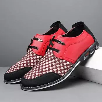 Модная брендовая кожаная обувь для мужчин, дизайнерские мокасины, высококачественные мокасины для взрослых, мужская обувь для вождения, мужская официальная обувь 39 красный