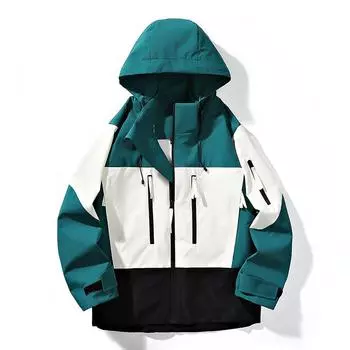 Модная брендовая куртка, функциональная куртка, подходящая по цвету, повседневная мужская куртка с капюшоном, кардиган для пары, топ S кофейный