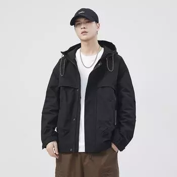 Модная брендовая куртка Ruffian Handsome Tooling, мужская сезонная куртка с капюшоном для активного отдыха, универсальная повседневная куртка M абрикосовый