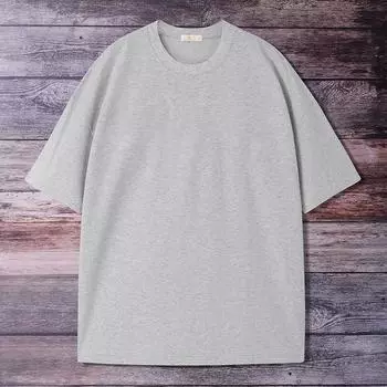 Модная брендовая мужская футболка из пенопласта, новая летняя модная простая универсальная свободная мужская рубашка с короткими рукавами и круглым вырезом S