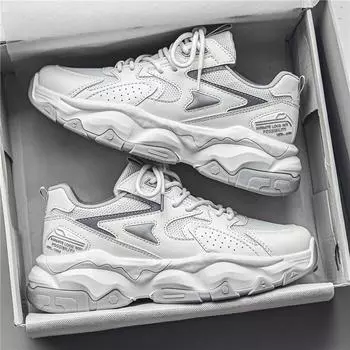 Модная брендовая мужская обувь 2024 года, новая осенняя спортивная мужская обувь на платформе для пап, молодежная повседневная обувь Putian Xiaobai tide 39