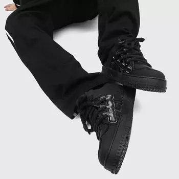 Модная брендовая мужская обувь осень новая корейская версия универсальная спортивная и повседневная обувь на платформе износостойкая интернет знаменитость взрыв папы обувь м 39 чёрный