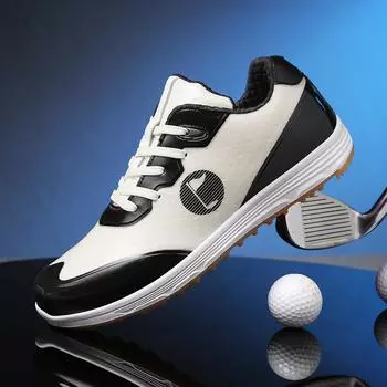 Модная брендовая мужская повседневная обувь из натуральной кожи, женская обувь для гольфа, высококачественная мужская спортивная обувь, модная цветовая гамма 36