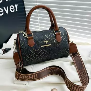 Модная брендовая сумка, новая большая вместительная сумка через плечо, высококачественная женская сумка, модная нишевая сумка для отдыха, женская сумка через плечо (20cm<Max Length<30cm)