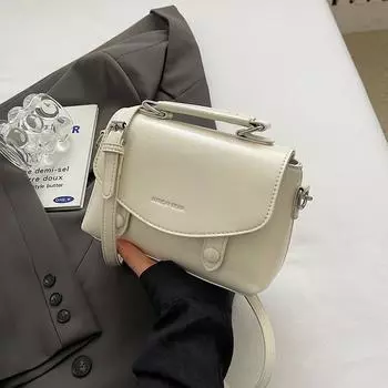 Модная брендовая сумка, новая большая вместительная сумка через плечо, высококачественная женская сумка, модная нишевая сумка для отдыха, женская сумка через плечо (20cm<Max Length<30cm)