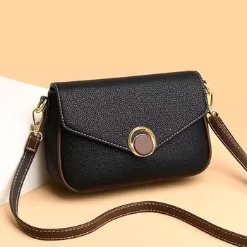 Модная брендовая женская маленькая сумка через плечо из высококачественной искусственной кожи, сумка-мессенджер с клапаном, сумка-кошелек для отдыха и путешествий для женщин