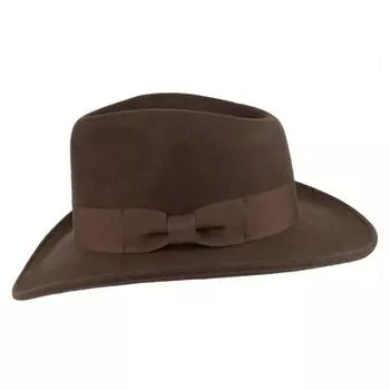 Модная британская джазовая шляпа-цилиндр, однотонная, украшенная бантом, шерстяная фетровая шляпа L58-60cm