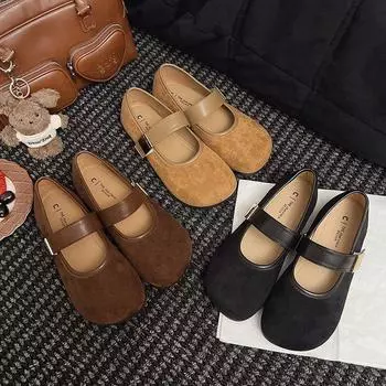 Модная британская простая сумка-чехол для женщин весна-лето новая металлическая однословная пряжка неглубокий носок одинарные туфли удобные одна педаль 35 чёрный