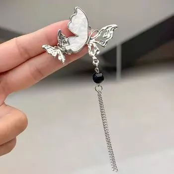 Модная брошь-бабочка с кисточкой, темпераментная личность, высококачественная брошь, новая китайская подвеска-ципао, креативная булавка