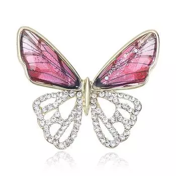 Модная брошь-бабочка с полым бриллиантом, высококачественный темпераментный кардиган, пальто, костюм, аксессуары, противоослепляющие аксессуары