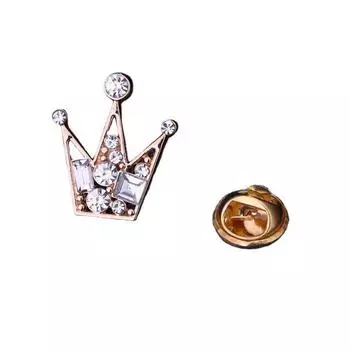 Модная брошь, брошь-бабочка, брошь для костюма из циркония, аксессуар One Size золотой