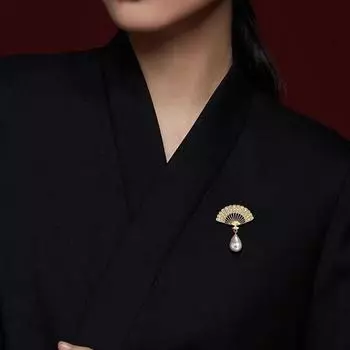 Модная брошь, брошь с бриллиантами, брошь для костюма, аксессуары One Size золотой