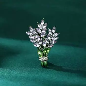 Модная брошь «Букет лаванды», высококачественная винтажная брошь, высококачественная брошь в виде нишевой булавки, аксессуары для одежды