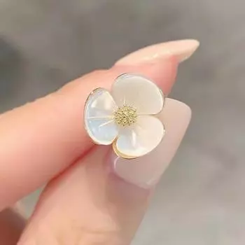 Модная брошь Цветок Бант Броши для женщин Металлическая Небликующая Нагрудная булавка Фиксированные Зажимы для одежды Свитер Пальто Аксессуары для одежды A18