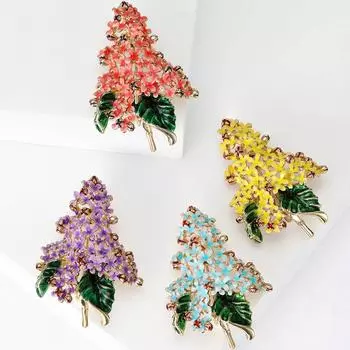 Модная брошь-цветок, булавка, броши в виде рождественской елки, свадебные украшения для вечеринок, подарки жёлтый