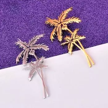Модная брошь из сплава «Кокосовое дерево», новая молодежная универсальная булавка для сохранения цвета, модная одежда золотой