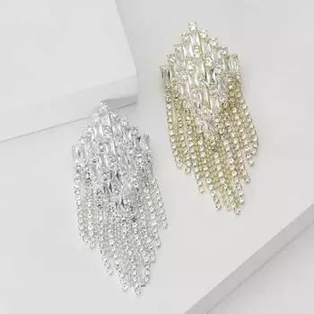 Модная брошь из сплава с бриллиантами и ромбами, изысканная универсальная женская одежда, корсаж, ювелирное украшение