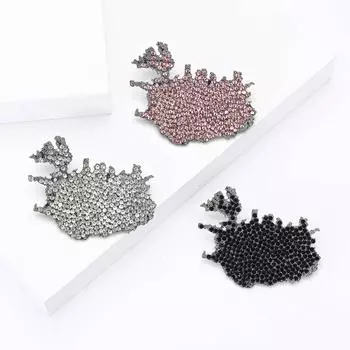 Модная брошь из сплава с картой Исландии, креативная универсальная булавка для мужского и женского костюма, свитера, корсажа