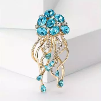 Модная брошь-медуза «Лошадиный глаз», нишевая, с высоким чувством, морское животное, булавка, корсаж для одежды