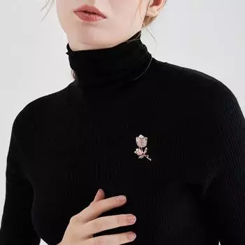 Модная брошь-тюльпан, трендовая текстура, опаловый корсаж, дамский темперамент, цветок, булавка, одежда, аксессуары