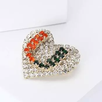 Модная брошь в форме буквы U из сплава со стразами, элегантная брошь для женского костюма, пальто, корсаж, ювелирные изделия