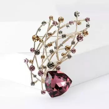 Модная брошь в виде цыганской лозы, нишевая высококачественная брошь в виде растения, женская одежда, аксессуары для корсажа