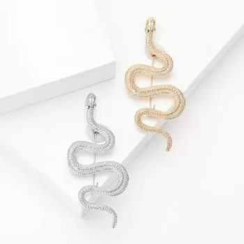 Модная брошь в виде змеи из сплава и эмали в стиле ретро, творческая личность, мужской и женский костюм, рубашка, корсаж, ювелирные изделия, булавка