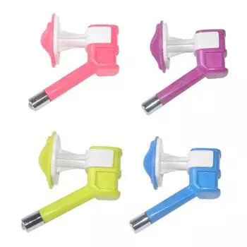 Модная бутылка для воды без капель с носиком для щенков, кроликов, карликовых песчанок, шиншилл, автоматическая кормушка с зажимом синий