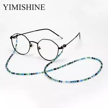 Модная цепочка для очков для чтения, ремешок для очков для солнцезащитных очков, ремешок-цепочка для очков зелёный