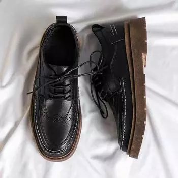 Модная черная мужская повседневная обувь, новинка, деловая, кожаная, мужская, элегантная, общий размер 45, 2024 г., новые поступления, распродажа класса люкс 39