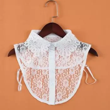 Модная цветочная вышивка накладной воротник женская рубашка накладной воротник галстук винтажный съемный воротник лацкан блузка топ женская Nep Kraagie