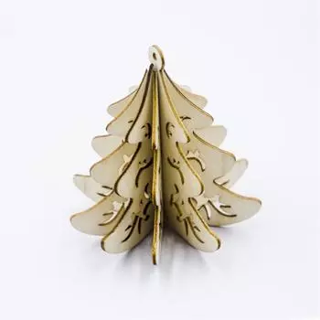 Модная деревянная подвеска на елку Рождественские снежинки для Brincos Подарок на Рождество 01