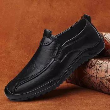 Модная дизайнерская мужская обувь, модные туфли из натуральной кожи, мокасины весна-осень, мокасины для вождения, кроссовки для мужчин 37 чёрный